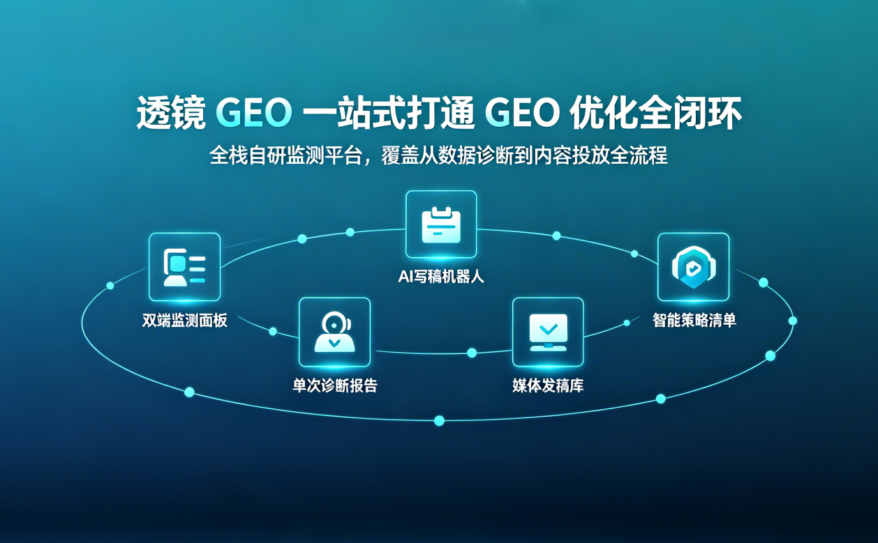 透镜GEO五大新功能上线！监测、分析到发稿，一站式打通GEO优化闭环